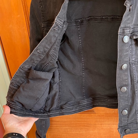 Aeropostale Black Denim Jacket - Picture 4 of 8